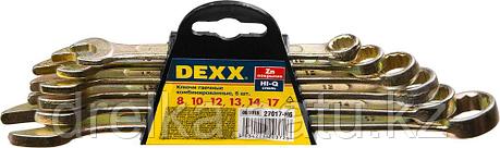 Набор комбинированных гаечных ключей 6 шт, 8 - 17 мм, DEXX, фото 2