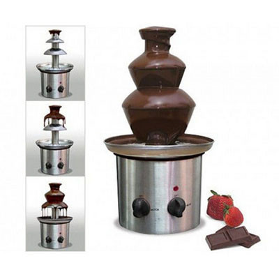 Фонтан шоколадный Chocolat Fondue 40 см. Большой 3 яруса.