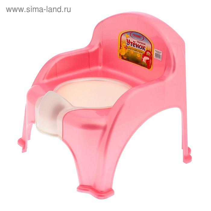 Горшок-стульчик «Утёнок», цвет розовый