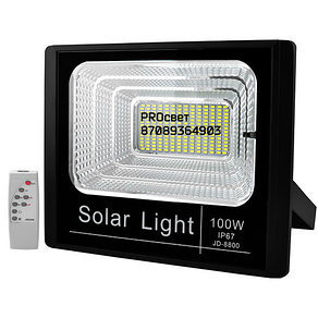 Светодиодный прожектор с отдельной солнечной батареей и встроенными датчиками света 100 W
