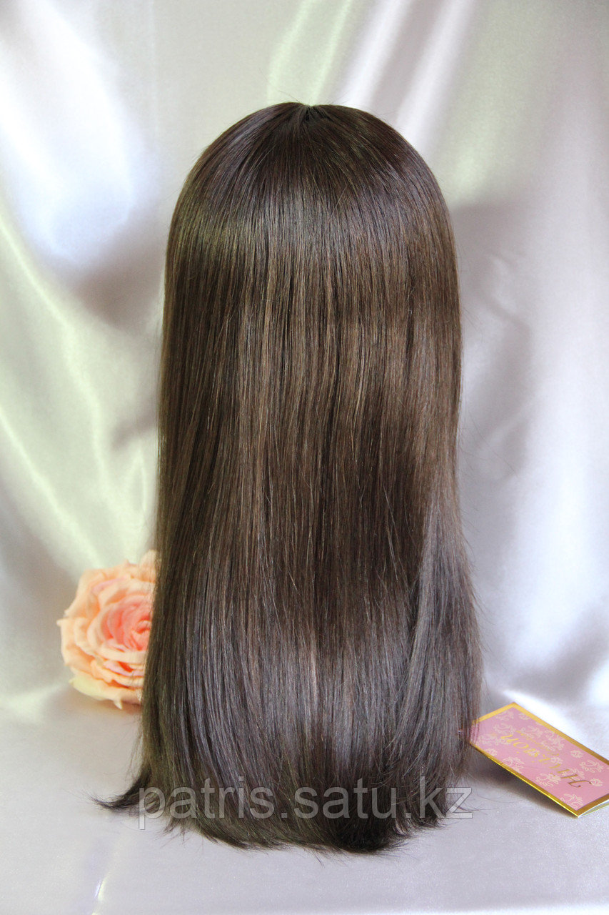 Парик легкий прямой с пробором из натуральных волос - фото 3 - id-p55977932