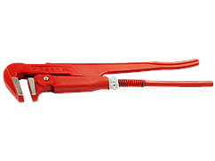 Ключ трубный рычажный ЗУБР, прямые губки, цельнокованый, Сr-V, № 0,  3/4"