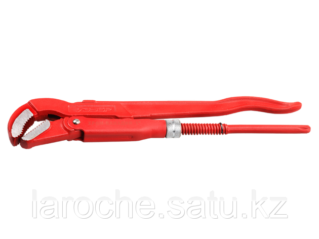 Ключ трубный рычажный ЗУБР, изогнутые губки, цельнокованый, Сr-V, № 2,  1,5", фото 2