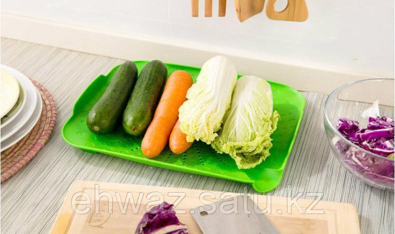 Пластиковый коврик-дуршлаг для раковины