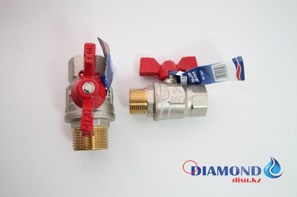 КРАН ШАРОВЫЙ DIAMOND ВН - НР (РУЧКА БАБОЧКА): продажа, цена в Алматы ...