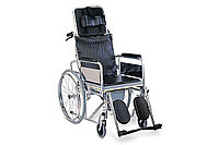 Коляска для инвалидов модель FS609-46 (4453) со стульчаком ширина сиденья 46см