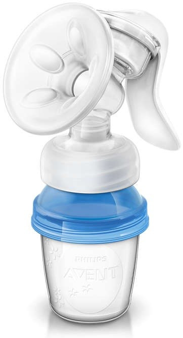 Avent Молокоотсос Avent ручной серия Natural с контейнером