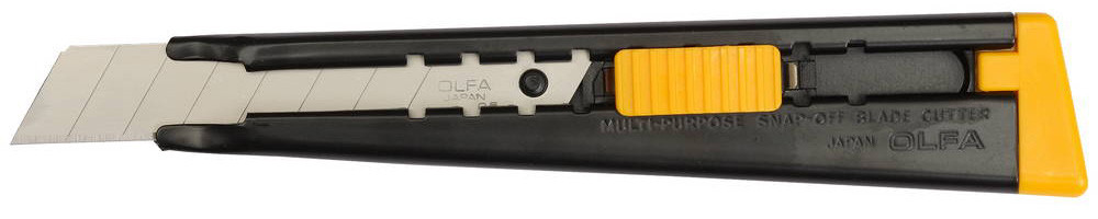 Нож OLFA металлический с выдвижным лезвием, автофиксатор, 18мм - фото 1 - id-p56022829