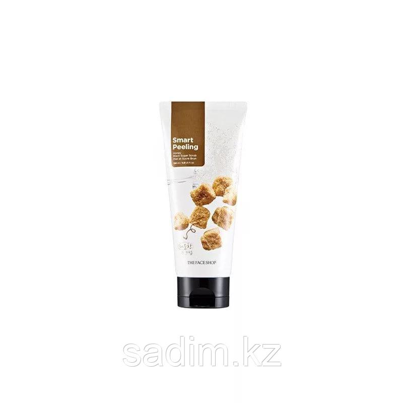 The Face Shop Smart Peeling Honey Black Sugar Scrub 120ml - Скраб с экстрактом черного сахара