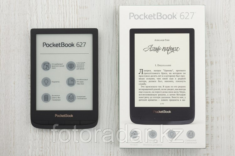 Электронная книга PocketBook 627 Подробные характеристики Цвет Основные характеристики Тип E-Ink, емкостный, C - фото 2 - id-p56029327