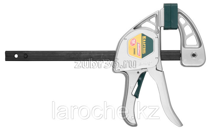 Струбцина KRAFTOOL "EcoKraft" ручная пистолетная, металлический корпус, 300/500мм, 200кгс, фото 2