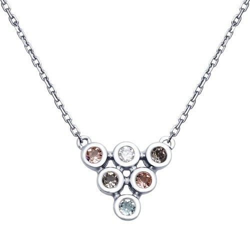 Колье SOKOLOV серебро с родием, кристаллы swarovski кристаллы swarovski 94070110