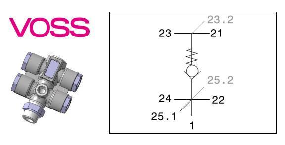 Многопозиционный клапан VOSS0233264200 Польша