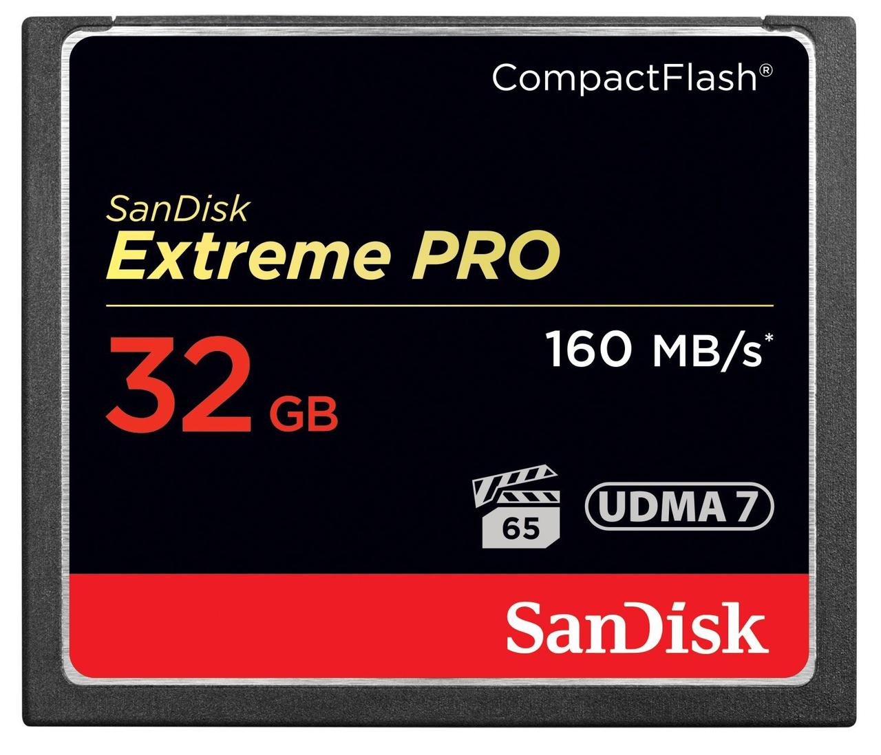 SanDisk Extreme PRO 32GB /ОРИГИНАЛ!/ CompactFlash карта памяти UDMA 7 скорость до 160MB