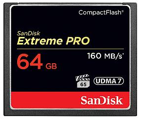 SanDisk Extreme PRO 64GB /ОРИГИНАЛ!/ CompactFlash карта памяти UDMA 7 скорость до 160MB