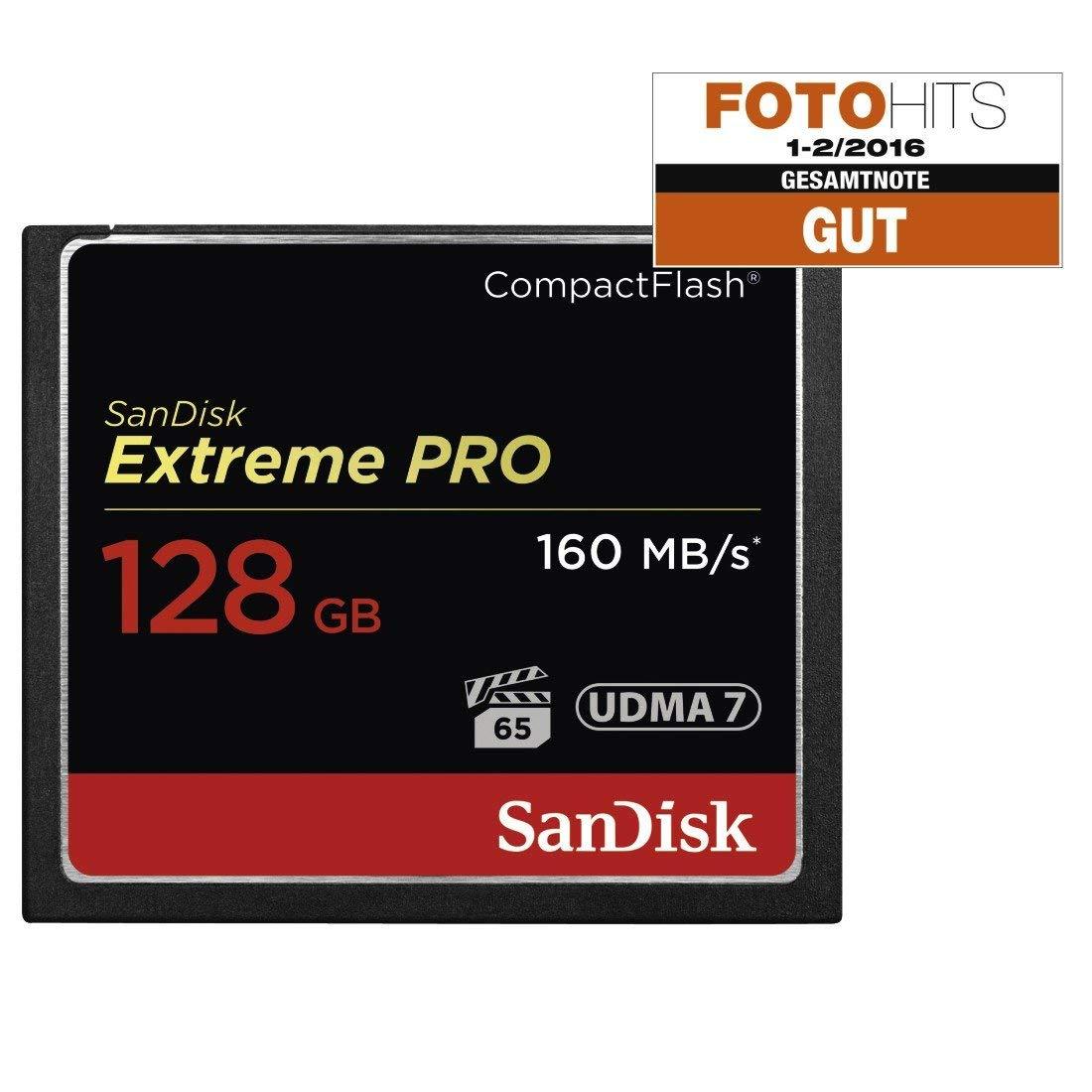 SanDisk Extreme PRO 128 GB /ОРИГИНАЛ!/ CompactFlash карта памяти UDMA 7 скорость до 160MB