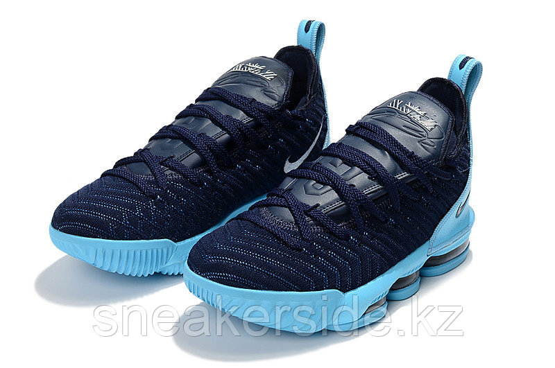 Кроссовки Nikе Lebron 16 "Black/Blue" XVI (36-46) - фото 2 - id-p56085593