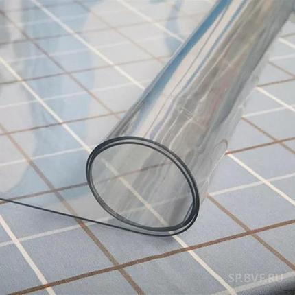 Скатерть из ПВХ  1,5 мм" Гибкое стекло" 140х80 (любой размер под заказ), фото 2