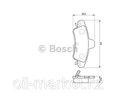 BOSCH Колодки тормозные Ford Mondeo II 1.6-2.5 (96-00), фото 1