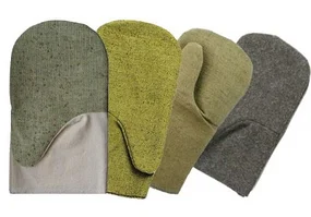 Рукавицы х/б аппрет. (пл. 230) с брезентовым налод. (пл. 400) подклад миткаль