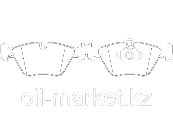 NIBK тормозные колодки, передние BMW 3-Series (E46) 330, 330 xi (02/98-04/05), X3 (E83) (01/04 ->)