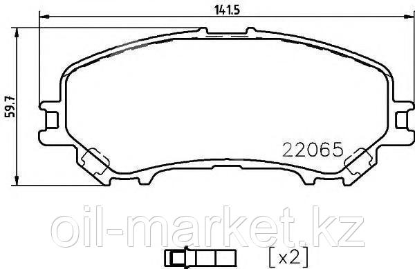 STELLOX 000 662B-S колодки тормозные диск. перед. ! с антискрип. пл.\ Nissan Qashqai 1.6/2.0/1.5dCi/1.6dCi 13>