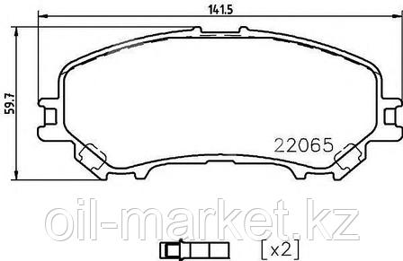 STELLOX 000 662B-S колодки тормозные диск. перед. ! с антискрип. пл.\ Nissan Qashqai 1.6/2.0/1.5dCi/1.6dCi 13>, фото 1