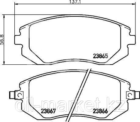 KASHIYAMA Колодки передние Subaru Forester SG/SH 2.0 >02, Legacy >02, Impreza >00, Outback >03, фото 2