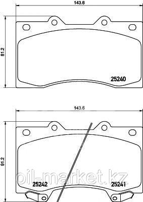 KASHIYAMA КОЛОДКИ ТОРМОЗНЫЕ Nissan Patrol Y62 >10 D1318M