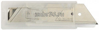 Лезвия ЗУБР "ЭКСПЕРТ" трапециевидные, улучшенная инструментальная сталь У8А, Тип А24, 5шт, фото 2