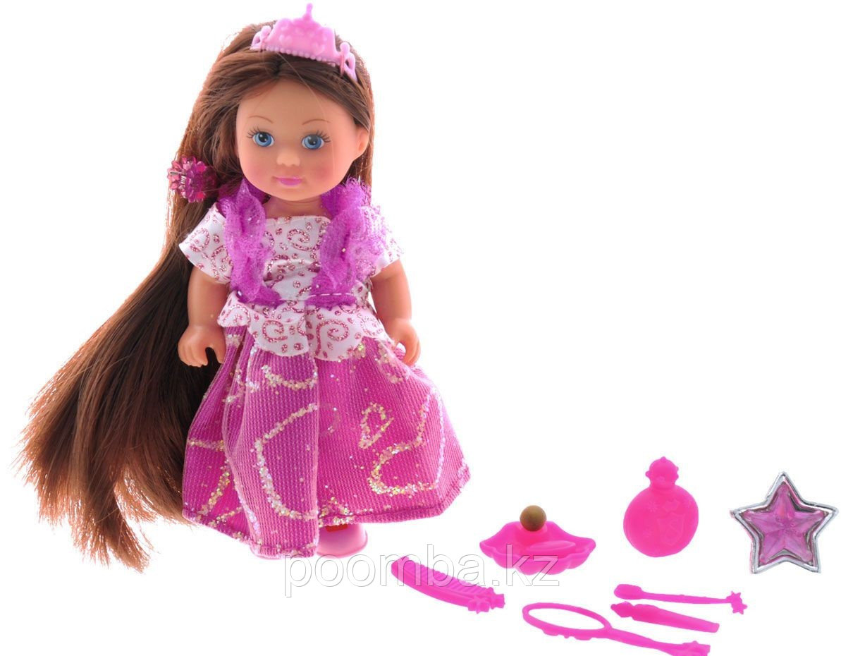 Мини-кукла Еви Rapunzel цвет платья розовый