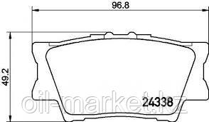 KASHIYAMA Колодки тормозные задние Toyota Camry 40, 50, RAV4 2.4 >05, фото 1