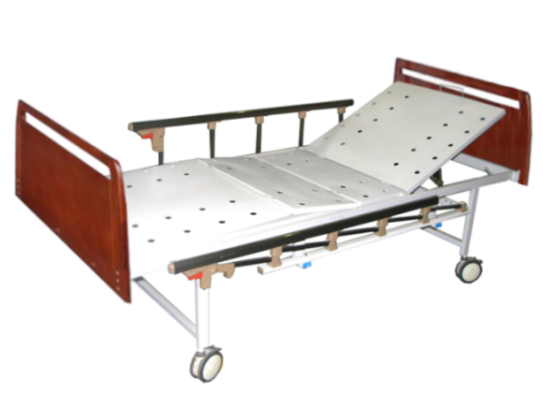 Кровать медицинская функциональная 4-х секционная «MCF KM 04-02» механическая, с фиксированной высоты - фото 1 - id-p45947846