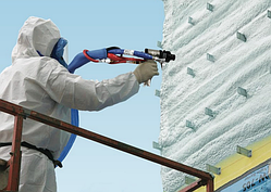 Утепление напылением пенополиуретана