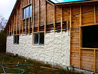 Утепление деревянного дома снаружи пенополиуретаном