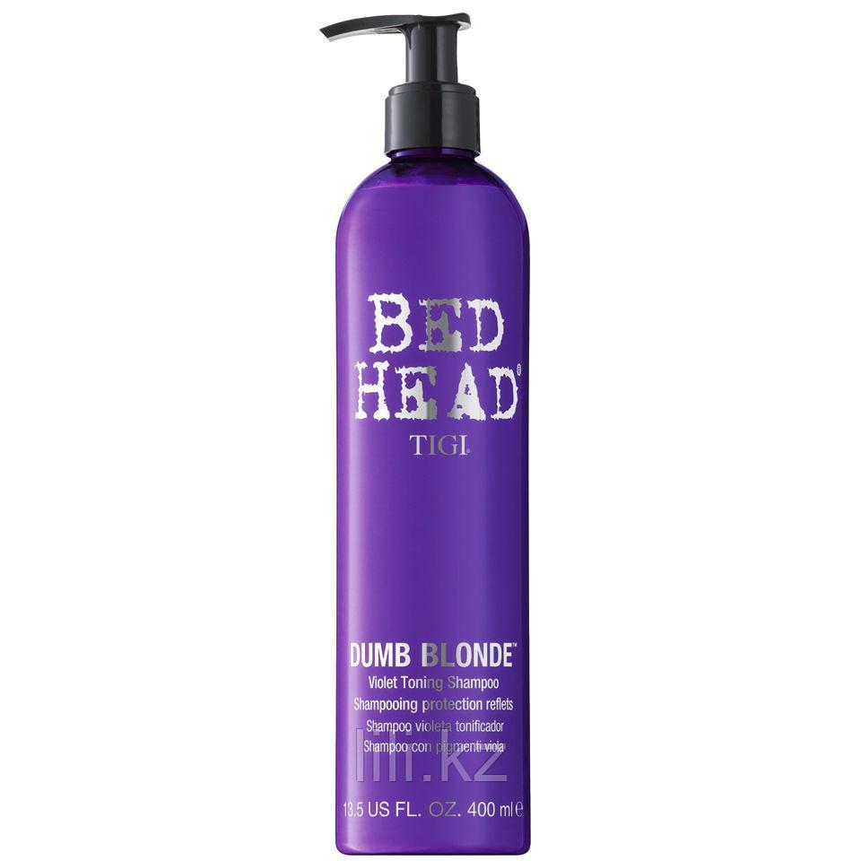 Шампунь-корректор цвета -Tigi Bed Head Dumb Blonde Purple Toning Shampoo 400 мл.