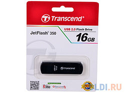 USB Флеш накопитель 16GB Transcend 2.0  TS16GJF350 (черный)