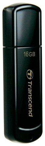USB Флеш накопитель 16GB Transcend 2.0  TS16GJF350 (черный), фото 2