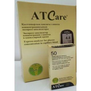 Тест-полоски глюкозы АТ Care №50