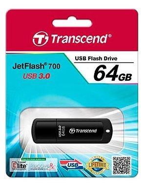 USB Флеш накопитель 64GB Transcend TS64GJF700 3.0 (черный), фото 2