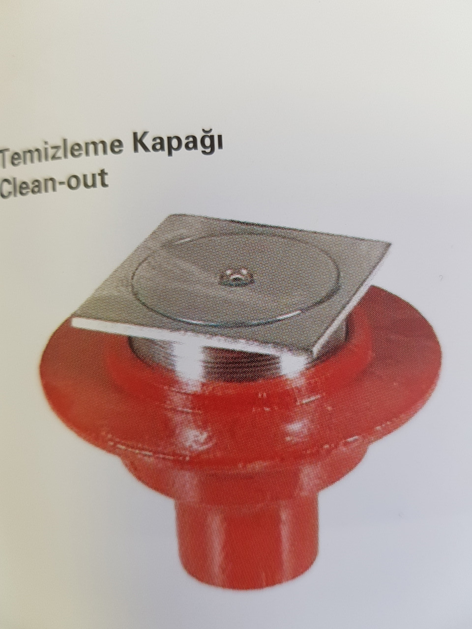 Аварийный трап для очистки 10*10, прямой, диаметр 70