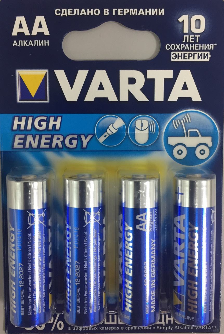 Батарейка Varta High Energy (LL Power) Mignon 1.5V - LR6 / AA