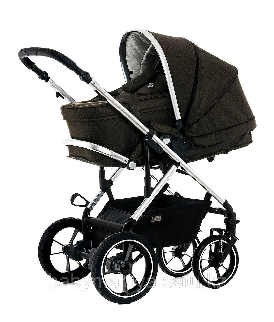 Коляска детская 2 в 1 Moon Lusso City brown/коричневый