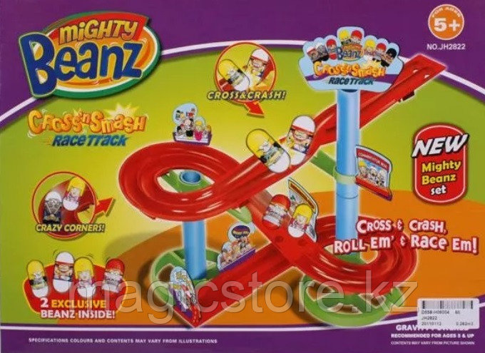 Крутые Бобы Mighty Beanz Рэйс Трек + 2 боба (стандартные) JH2822