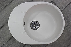 Мойка SOFI S-120 кухонная из искусственного камня белый гранит