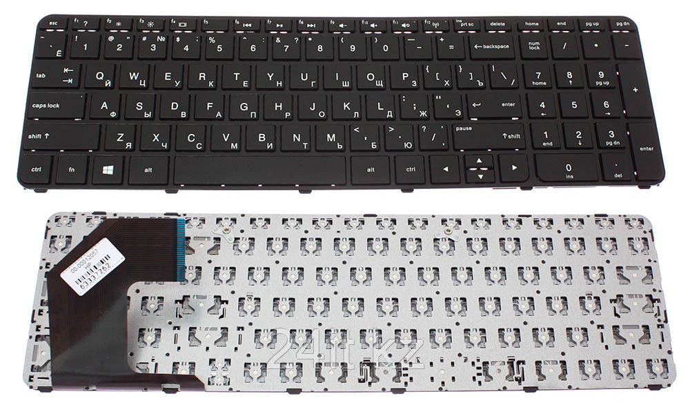 Клавиатура для ноутбука HP Pavilion 15/ B1420X/ 701684-251, рамка, черная