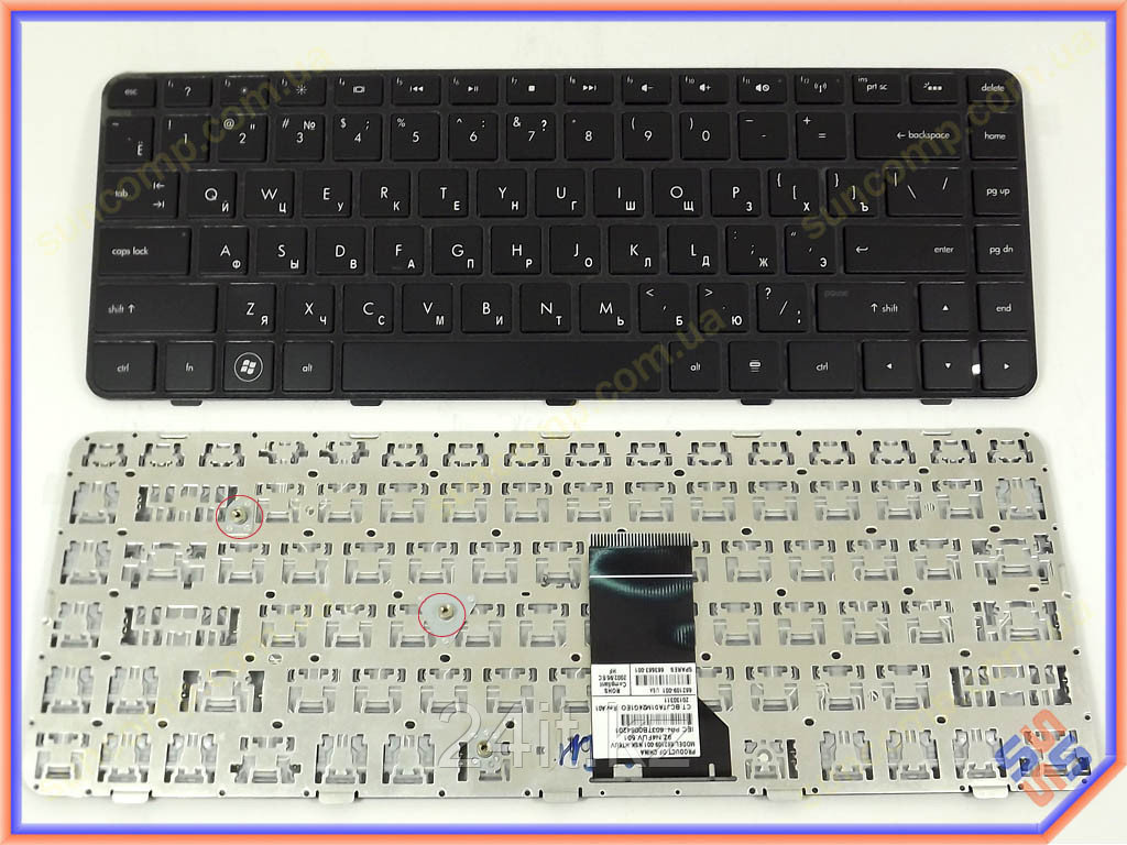 Клавиатура для ноутбука HP Pavilion DM4-1000/ DV5-2000 Series, RU, черная - фото 1 - id-p56166542