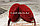 Меховые наушники с переливающейся тканью 18815-6 темно-красные (бордовые), фото 9
