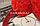 Меховые наушники с переливающейся тканью 18815-6 красные, фото 6