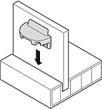 Крепление для заднее стенки , цвет серый, фото 3